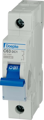 Doepke LS-Schalter 1p, C, 125 V/63ADC DLS 6hdc C63-1 Doepke LS-Schalter 1p, C, 125 V/63ADC DLS 6hdc C63-1
