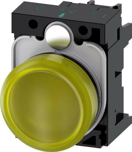 Siemens Dig.Industr. Leuchtmelder gelb, Linse, glatt 3SU1102-6AA30-1AA0 Siemens Dig.Industr. Leuchtmelder gelb, Linse, glatt 3SU1102-6AA30-1AA0