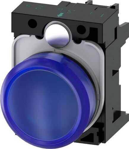 Siemens Dig.Industr. Leuchtmelder blau, Linse, glatt 3SU1102-6AA50-1AA0 Siemens Dig.Industr. Leuchtmelder blau, Linse, glatt 3SU1102-6AA50-1AA0