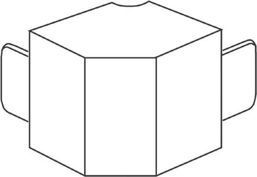 HKL Außeneck lichtgrau Kanal-System HKL FA3030.8 HKL Außeneck lichtgrau Kanal-System HKL FA3030.8