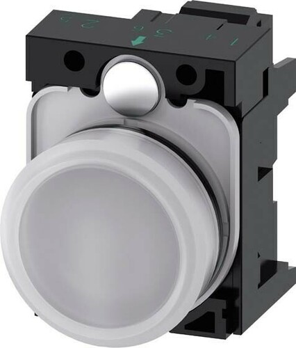 Siemens Dig.Industr. Leuchtmelder weiß, Linse, glatt 3SU1102-6AA60-3AA0 Siemens Dig.Industr. Leuchtmelder weiß, Linse, glatt 3SU1102-6AA60-3AA0