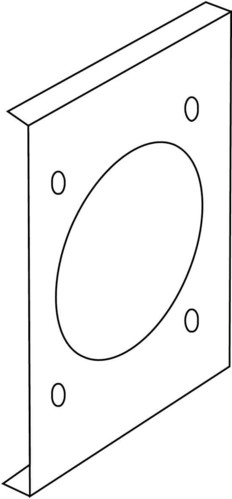 HKL Deckelabschnitt cws 1-fach gelocht HKLD1P1/230.6 HKL Deckelabschnitt cws 1-fach gelocht HKLD1P1/230.6
