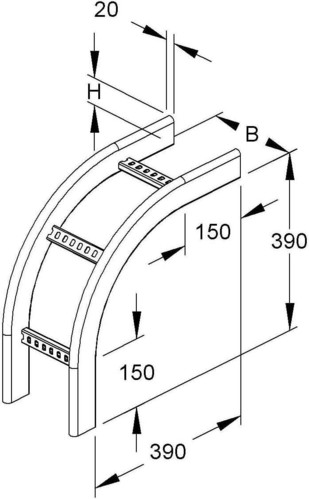Niedax Fallstück KRCF 60.425 F
