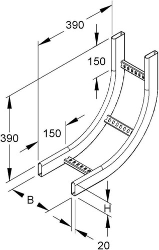 Niedax Steigstück KRCS 60.425 F