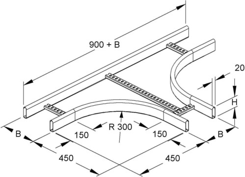 Niedax T-Stück KRCT 60.225 F