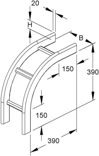 Niedax Fallstück KROF 60.425 F