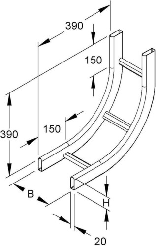 Niedax Steigstück KROS 60.225 F