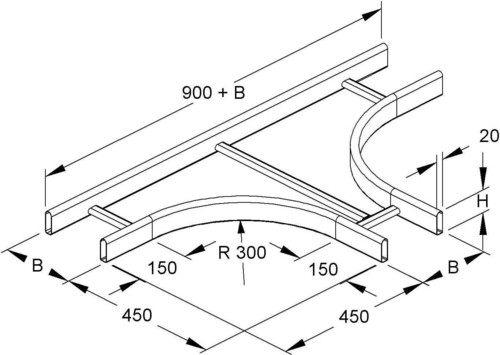 Niedax T-Stück KROT 60.525 F