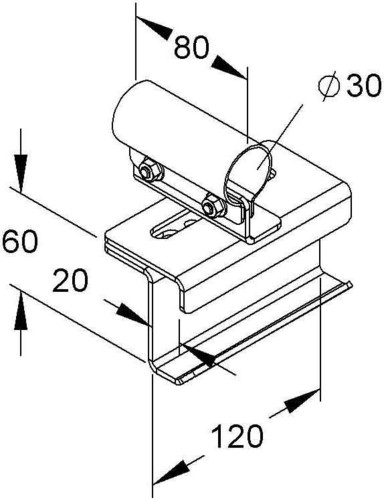 Niedax Holmanschlußhalter MIHK 30 F