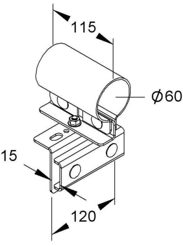 Niedax Holmanschlußhalter MIHK 6015 F