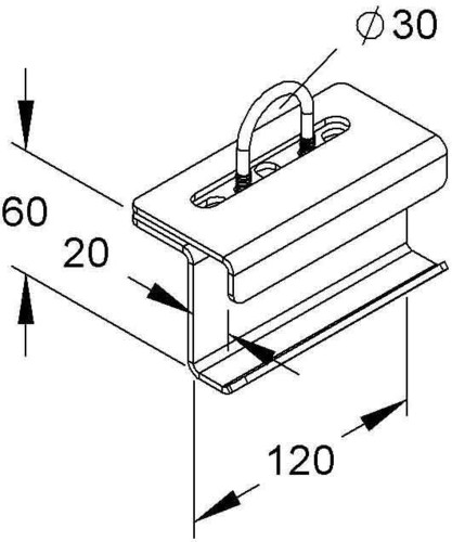 Niedax Holmanschlußhalter MIHR 30 E3