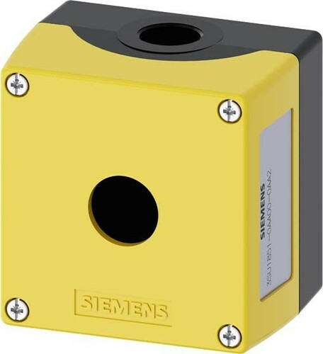 Siemens Dig.Industr. Gehäuse f. Befehlsgeräte 22mm, rund 3SU1851-0AA00-0AA2