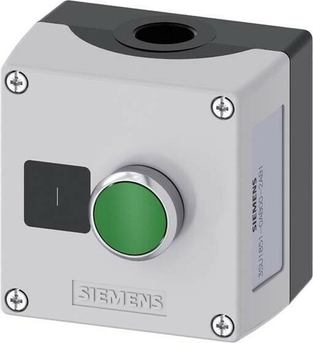 Siemens Dig.Industr. Gehäuse f. Befehlsgeräte 22mm, rund 3SU1851-0AB00-2AB1