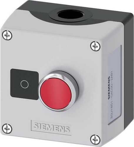 Siemens Dig.Industr. Gehäuse f. Befehlsgeräte 22mm, rund 3SU1851-0AC00-2AB1