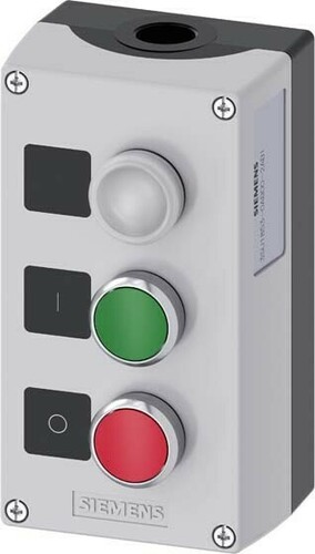 Siemens Dig.Industr. Gehäuse f. Befehlsgeräte 22mm, rund 3SU1853-0AB00-2AB1