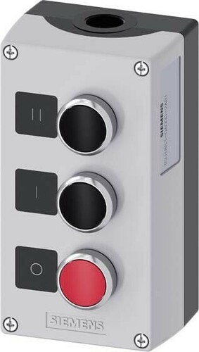 Siemens Dig.Industr. Gehäuse f. Befehlsgeräte 22mm, rund 3SU1853-0AD00-2AB1