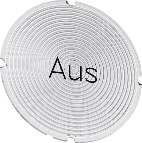 Siemens Dig.Industr. Einlegeschild f.Leucht. Beschriftung: Aus 3SU1900-0AB71-0AC0