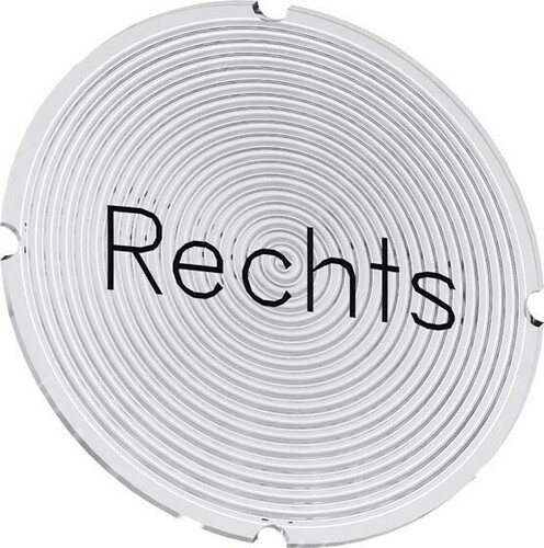 Siemens Dig.Industr. Einlegeschild f.Leucht. Beschriftung: Rechts 3SU1900-0AB71-0AH0