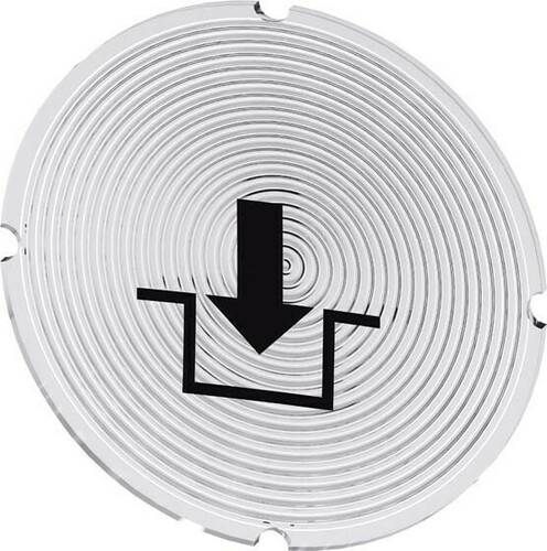 Siemens Dig.Industr. Einlegeschild f.Leucht. Symbol: Verriegeln 3SU1900-0AB71-0RK0