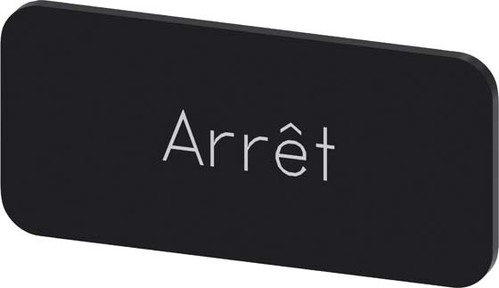 Siemens Dig.Industr. Bezeichnungsschild Beschriftung: Arret 3SU1900-0AC16-0GB0 Siemens Dig.Industr. Bezeichnungsschild Beschriftung: Arret 3SU1900-0AC16-0GB0