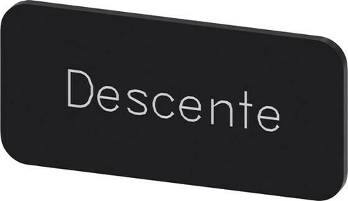 Siemens Dig.Industr. Bezeichnungsschild Descente 3SU1900-0AC16-0GD0 Siemens Dig.Industr. Bezeichnungsschild Descente 3SU1900-0AC16-0GD0