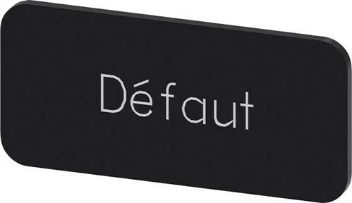 Siemens Dig.Industr. Bezeichnungsschild Beschriftung:DEFAUT 3SU1900-0AC16-0GN0