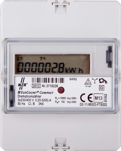 NZR DS-Hutschienenzähler 3x230/400V EcoCount #33220216