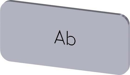 Siemens Dig.Industr. Bezeichnungsschild Beschriftung: Ab 3SU1900-0AC81-0AE0