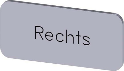 Siemens Dig.Industr. Bezeichnungsschild Beschriftung: Rechts 3SU1900-0AC81-0AH0