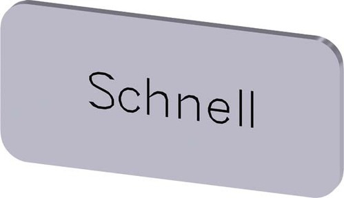 Siemens Dig.Industr. Bezeichnungsschild schnell 3SU1900-0AC81-0AM0 Siemens Dig.Industr. Bezeichnungsschild schnell 3SU1900-0AC81-0AM0