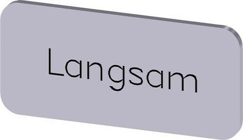 Siemens Dig.Industr. Bezeichnungsschild Langsam 3SU1900-0AC81-0AN0