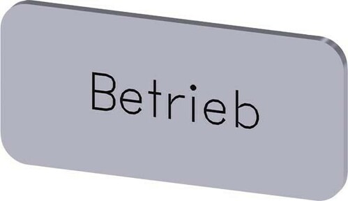 Siemens Dig.Industr. Bezeichnungsschild Beschriftung:Betrieb 3SU1900-0AC81-0AP0