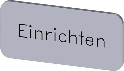 Siemens Dig.Industr. Bezeichnungsschild Einrichten 3SU1900-0AC81-0AR0
