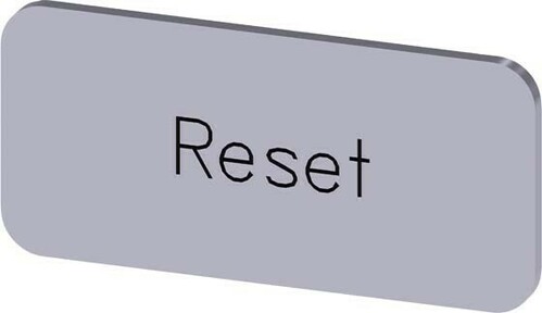 Siemens Dig.Industr. Bezeichnungsschild Beschriftung: Reset 3SU1900-0AC81-0DU0