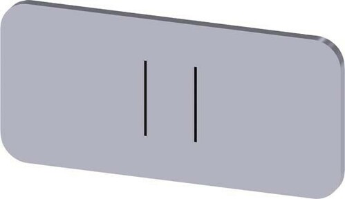 Siemens Dig.Industr. Bezeichnungsschild Symbol: II 3SU1900-0AC81-0QC0