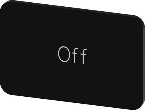 Siemens Dig.Industr. Bezeichnungsschild Beschriftung: Off 3SU1900-0AD16-0DK0 Siemens Dig.Industr. Bezeichnungsschild Beschriftung: Off 3SU1900-0AD16-0DK0