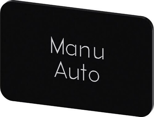 Siemens Dig.Industr. Bezeichnungsschild Manu Auto 3SU1900-0AD16-0GT0