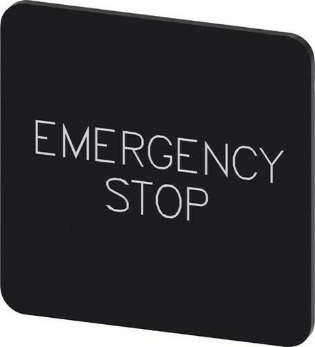 Siemens Dig.Industr. Bezeichnungsschild Emergency Stop 3SU1900-0AE16-0DA0