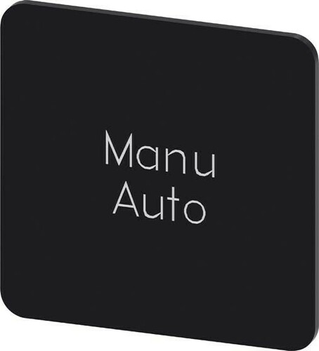 Siemens Dig.Industr. Bezeichnungsschild Manu Auto 3SU1900-0AE16-0GT0