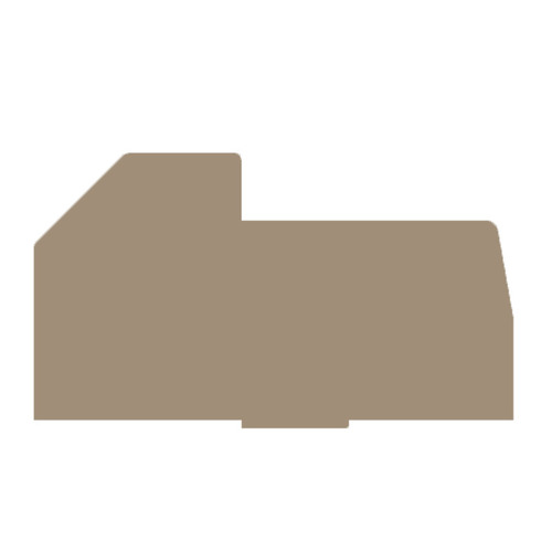 Weidmüller Abschlussplatte 40.75mmx1.5mm,dbg WAP WDT 2.5 AT Weidmüller Abschlussplatte 40.75mmx1.5mm,dbg WAP WDT 2.5 AT