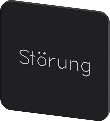 Siemens Dig.Industr. Bezeichnungsschild Störung 3SU1900-0AF16-0AQ0