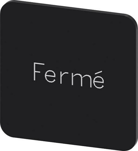 Siemens Dig.Industr. Bezeichnungsschild Beschriftung: FERME 3SU1900-0AF16-0GK0