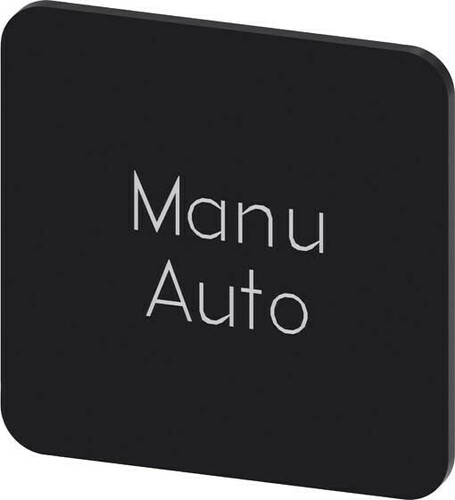 Siemens Dig.Industr. Bezeichnungsschild Manu Auto 3SU1900-0AF16-0GT0