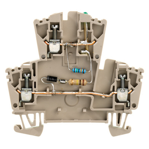 Weidmüller Klemme Schraubansch.,2.5mm² WDK2.5LD/GN1D2R230