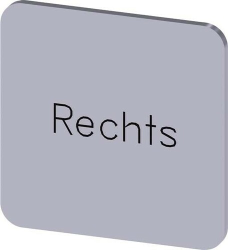 Siemens Dig.Industr. Bezeichnungsschild Beschriftung:Rechts 3SU1900-0AF81-0AH0