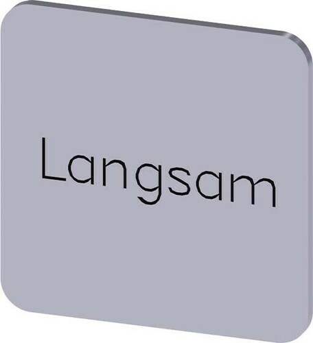 Siemens Dig.Industr. Bezeichnungsschild Langsam 3SU1900-0AF81-0AN0