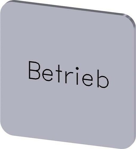 Siemens Dig.Industr. Bezeichnungsschild Betrieb 3SU1900-0AF81-0AP0