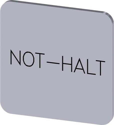 Siemens Dig.Industr. Bezeichnungsschild Not-Halt 3SU1900-0AF81-0AT0