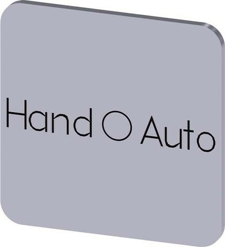 Siemens Dig.Industr. Bezeichnungsschild Hand O Auto 3SU1900-0AF81-0DD0