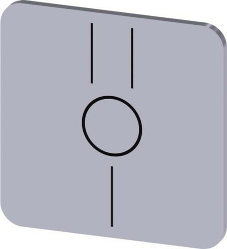 Siemens Dig.Industr. Bezeichnungsschild Symbol: I O II 3SU1900-0AF81-0QQ0